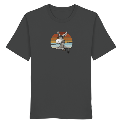 Lässiges Maultier Retro Esel - Organic Shirt