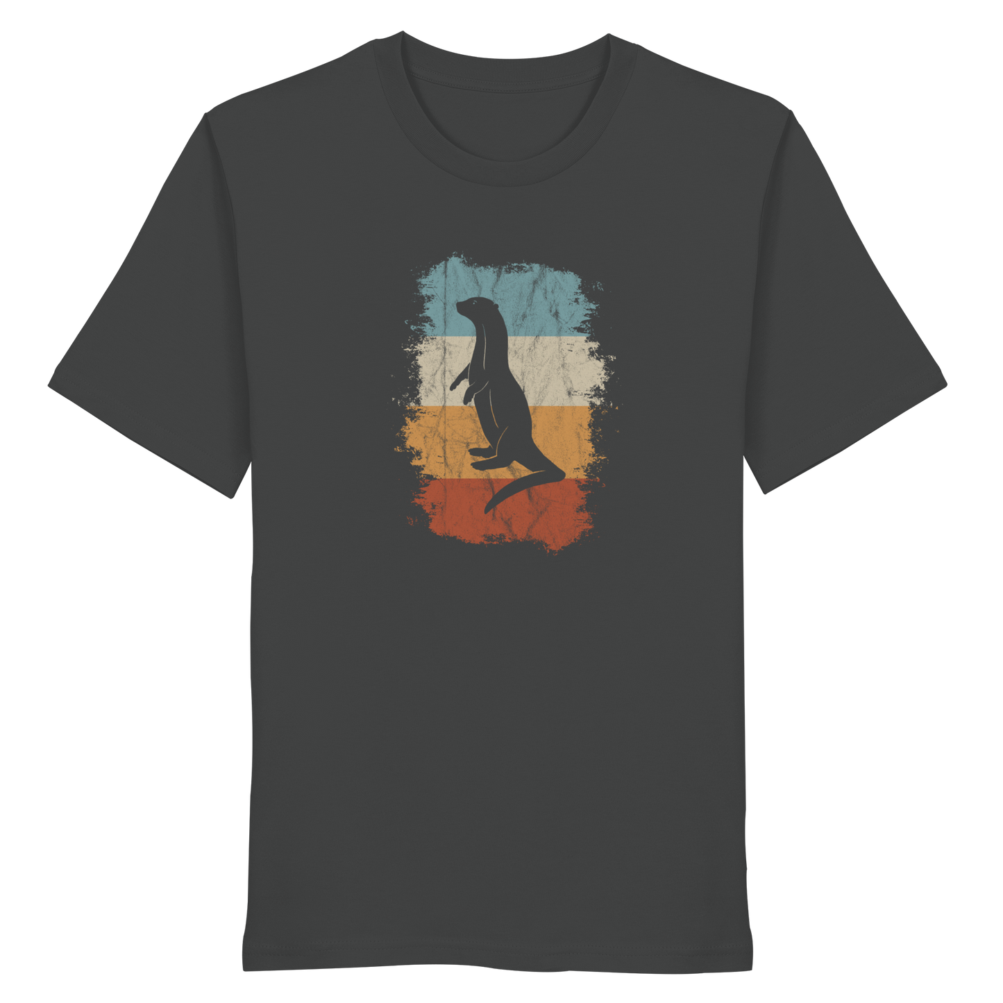 Retro Otter Fischotter Silhouette - Organic Shirt