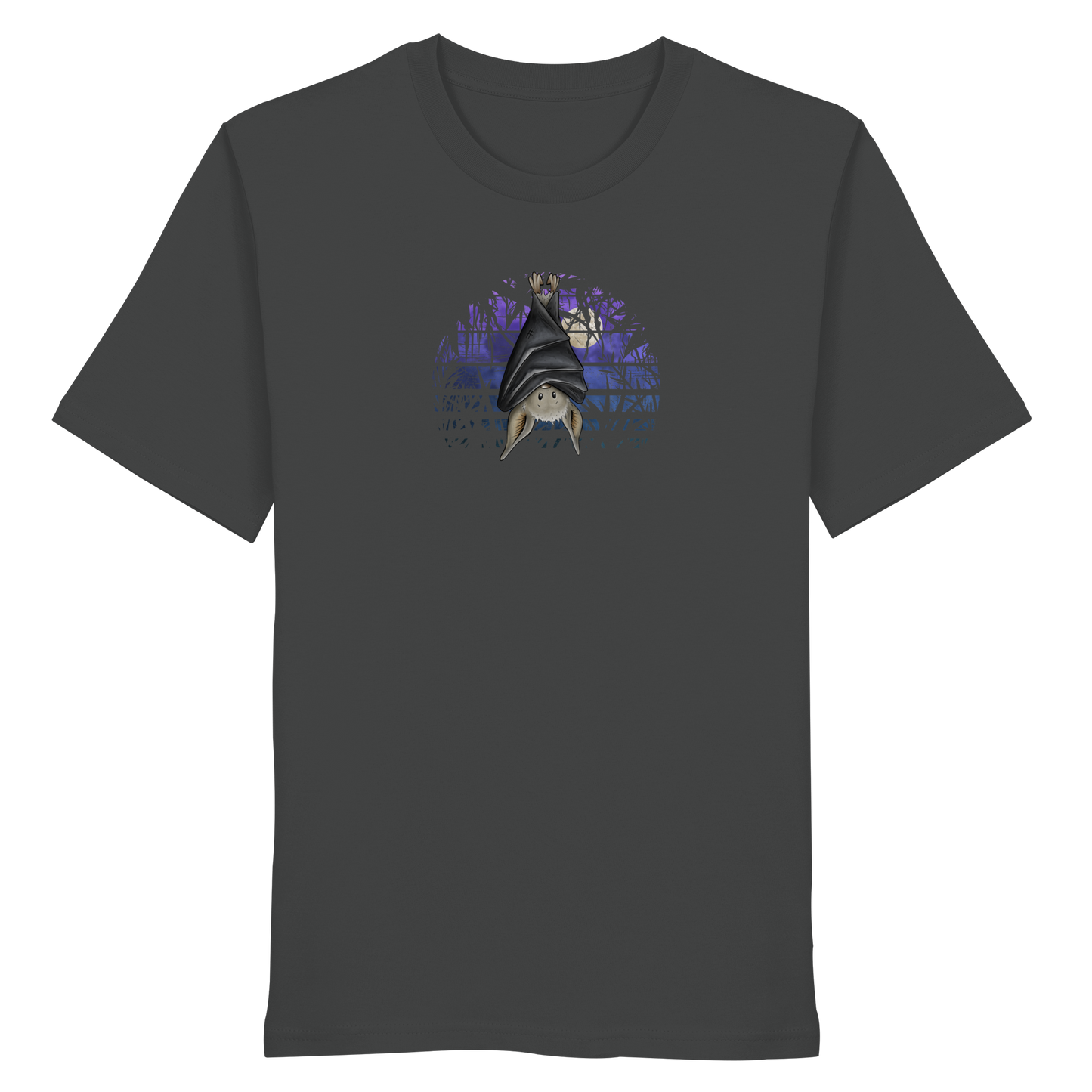 Fledermaus in blauer Nacht - Organic Shirt