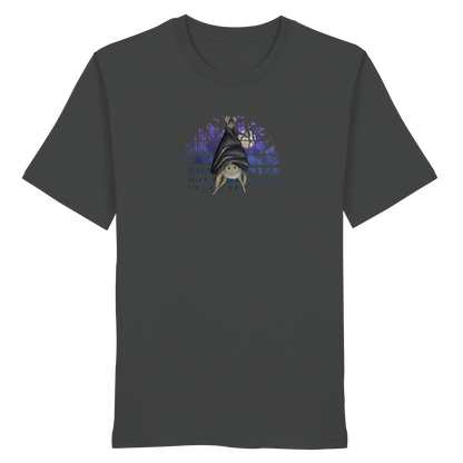 Fledermaus in blauer Nacht - Organic Shirt