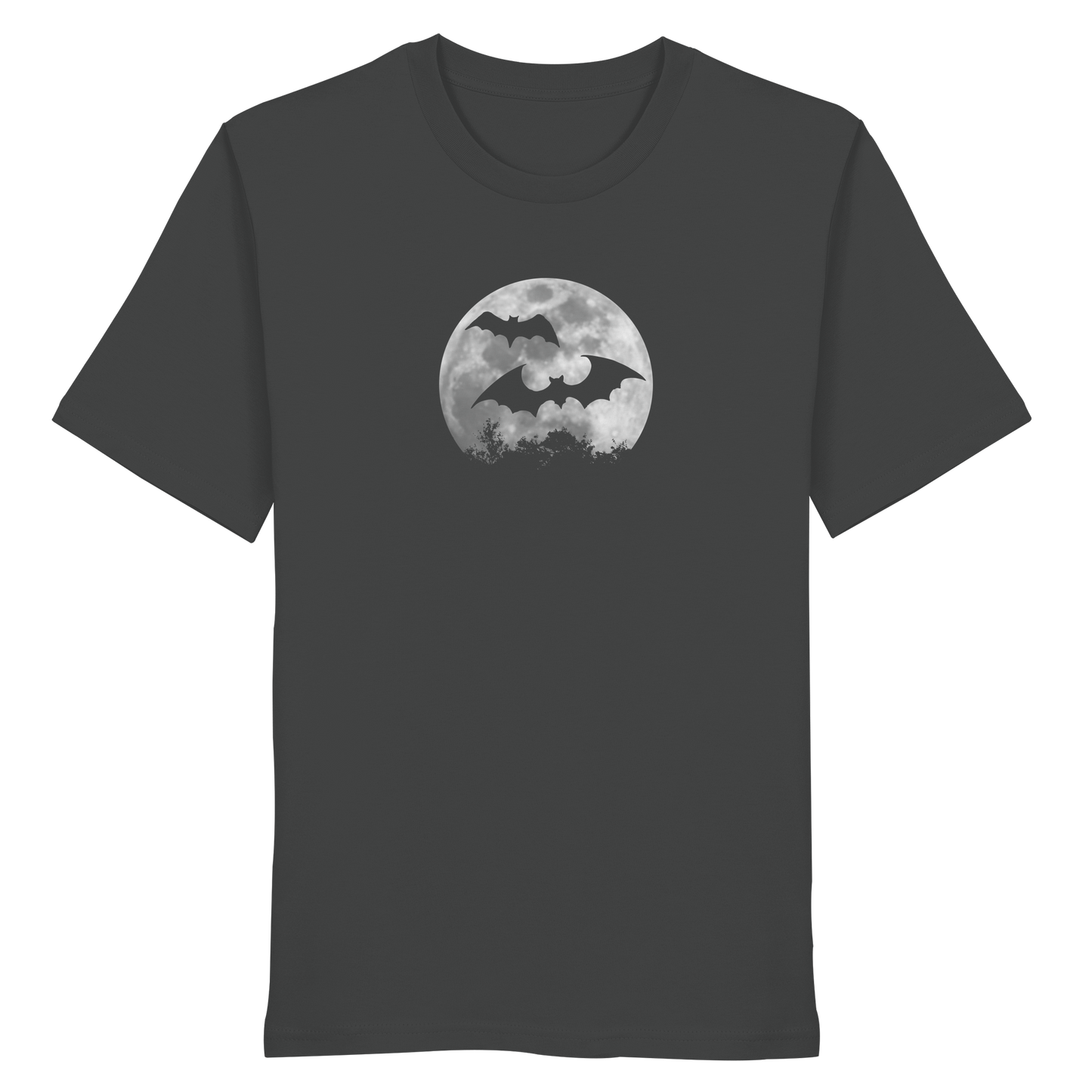 Fledermaus Silhouetten bei Vollmond - Organic Shirt