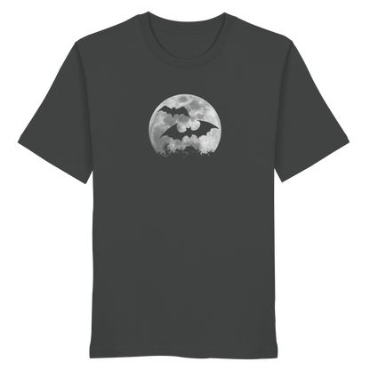 Fledermaus Silhouetten bei Vollmond - Organic Shirt