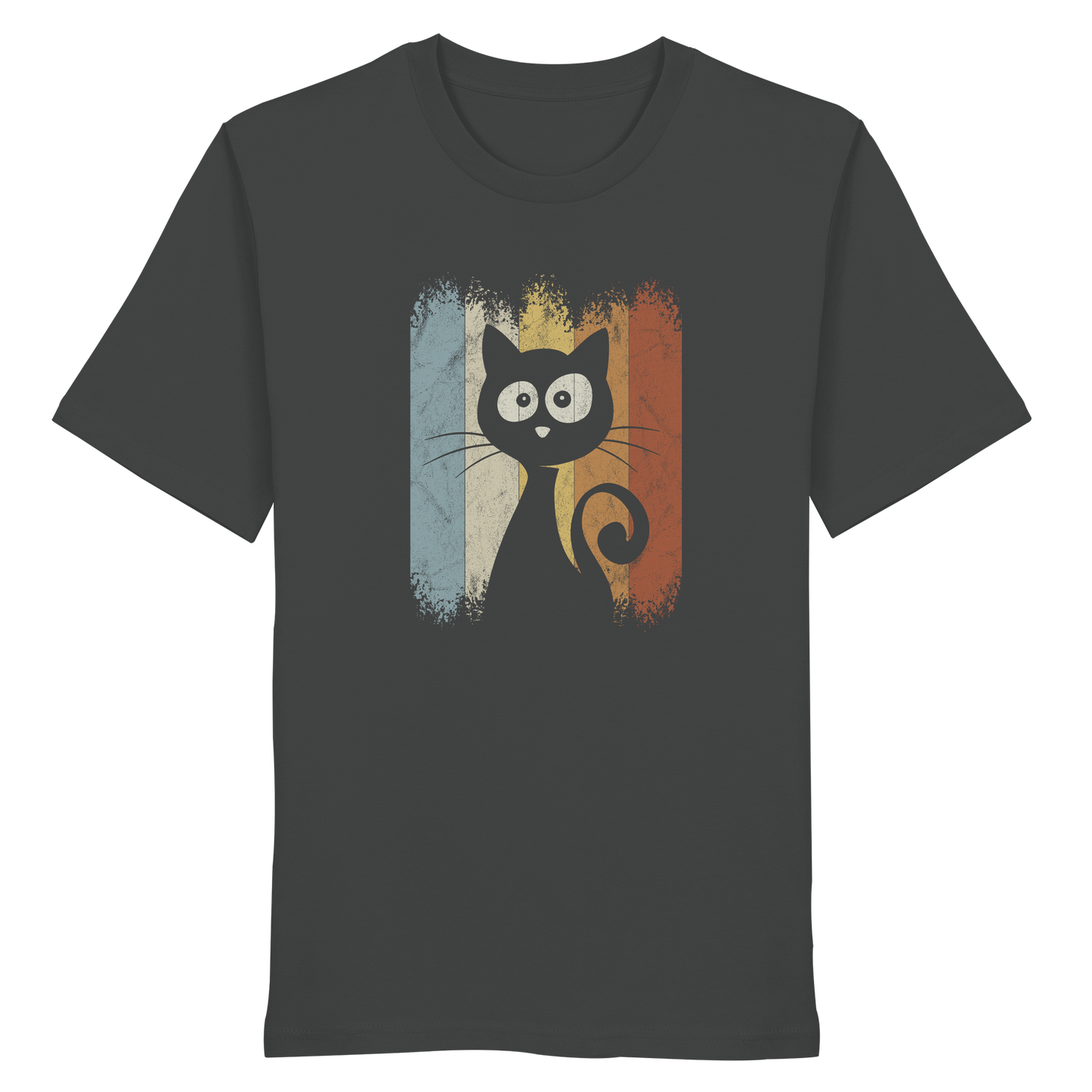 Retro Katze Silhouette - Organic Shirt