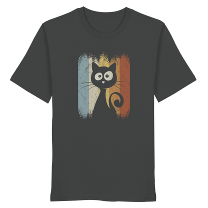 Retro Katze Silhouette - Organic Shirt