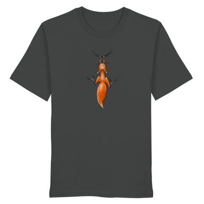 Rotes Eichhörnchen hängt ab - Organic Shirt