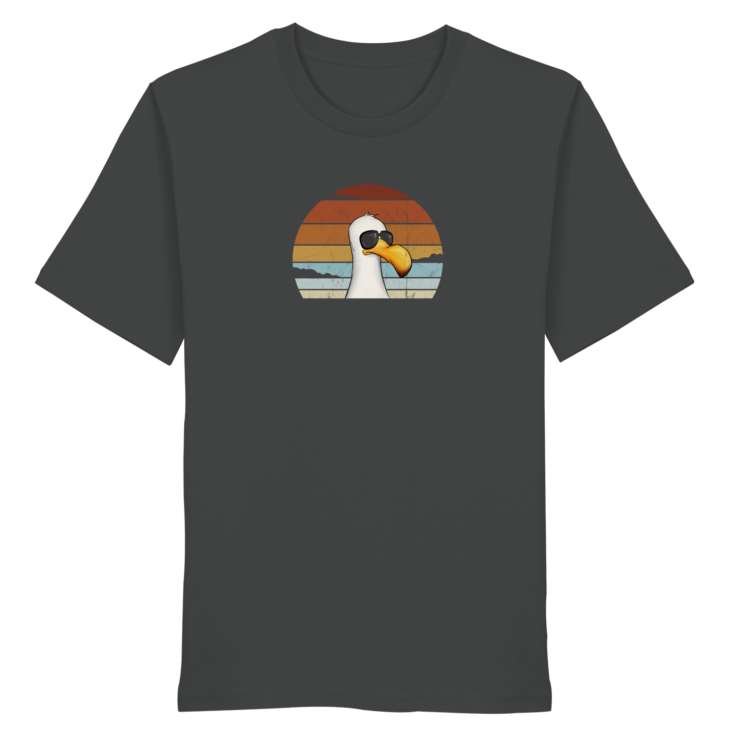 Cool lässige Retro Möwe - Organic Shirt