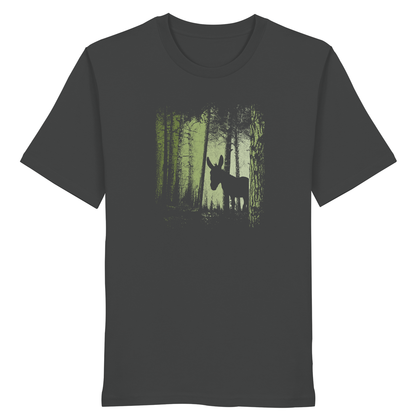 Esel im Zwielicht-Wald - Organic Shirt