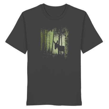 Esel im Zwielicht-Wald - Organic Shirt