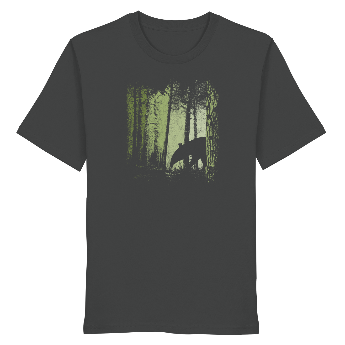 Lässiger Tapir im Zwielicht Wald - Organic Shirt