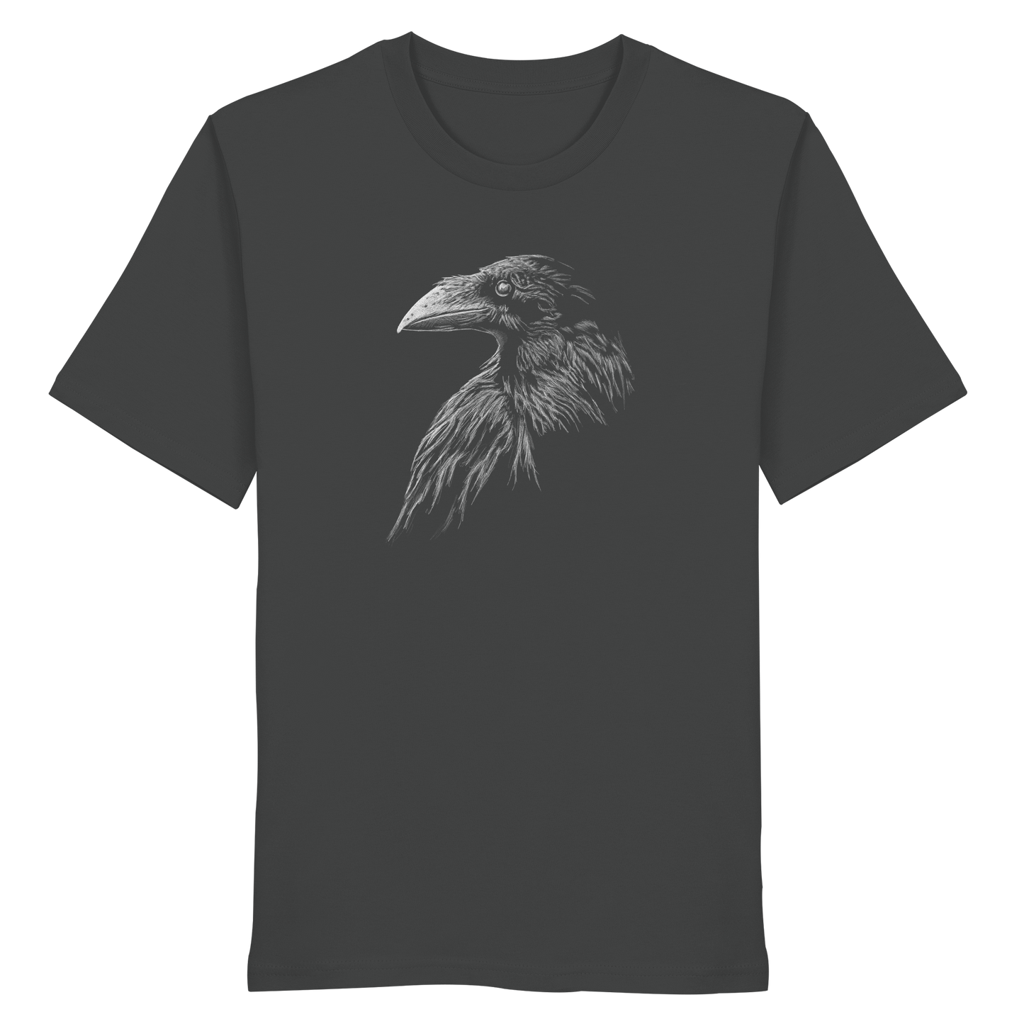 Kritzelkunst Rabe Krähe - Organic Shirt