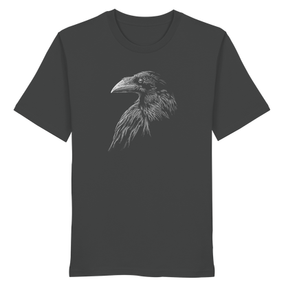 Kritzelkunst Rabe Krähe - Organic Shirt