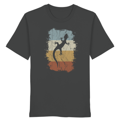 Retro Gecko Salamander Silhouette - Organic Shirt