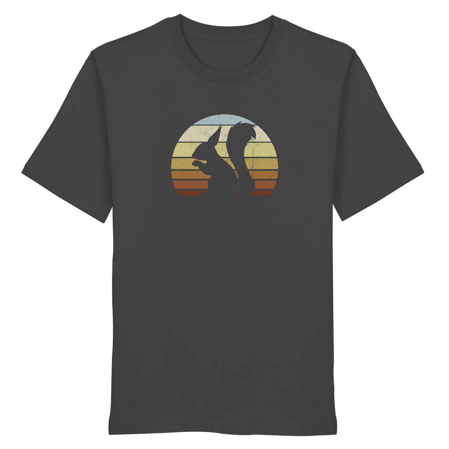Retro Eichhörnchen Silhouette - Organic Shirt