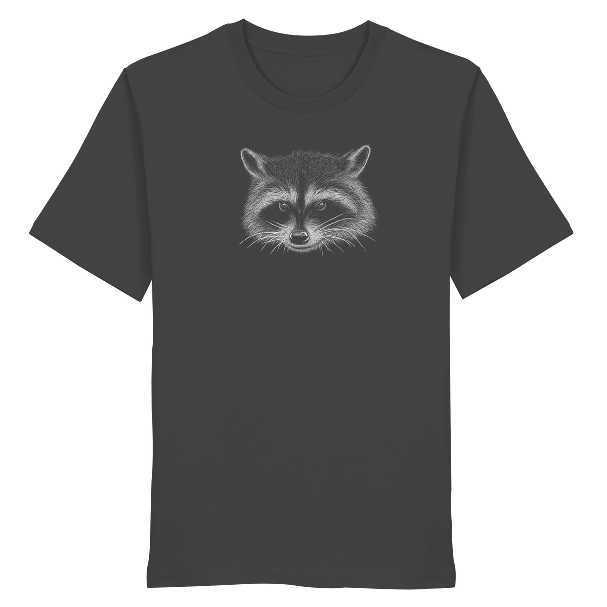 Waschbär Illustration Kritzelkunst - Organic Shirt
