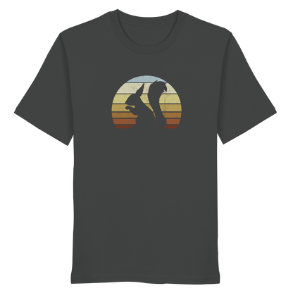 Retro Eichhörnchen Silhouette - Organic Shirt
