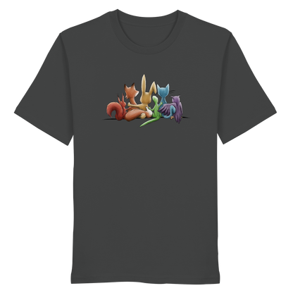Regenbogen Tiere für Freundschaft, Toleranz und Vielfalt - Organic Shirt