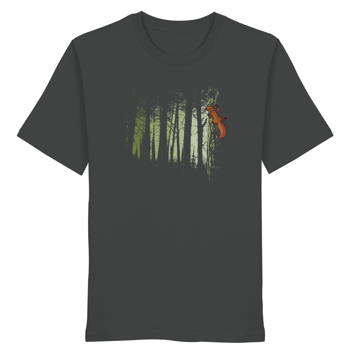 Eichhörnchen im Zwielicht-Wald - Organic Shirt