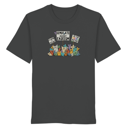 Demo-Katzen gegen Faschismus und für Vielfalt - Organic Shirt