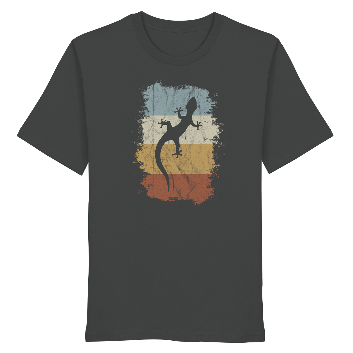 Retro Gecko Salamander Silhouette - Organic Shirt