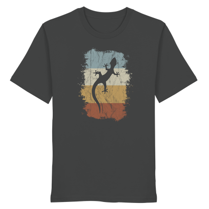 Retro Gecko Salamander Silhouette - Organic Shirt