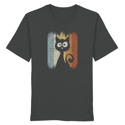 Retro Katze Silhouette - Organic Shirt