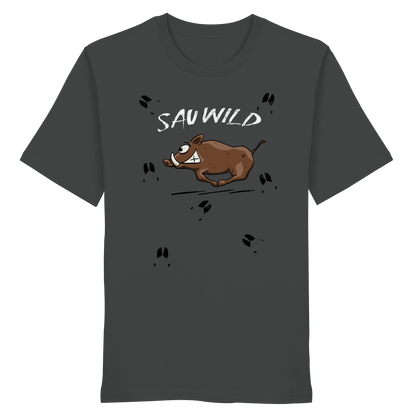 Sauwild wilde Sau | Wildschwein Keiler - Organic Shirt
