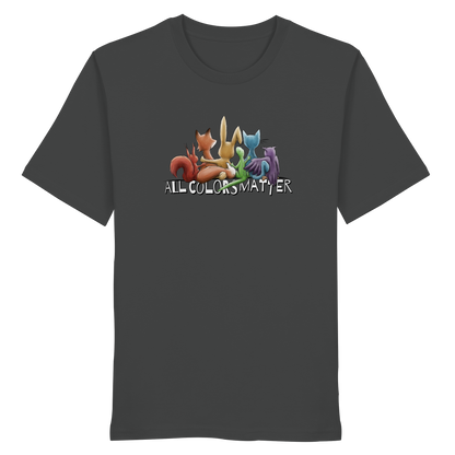 All Colors Matter! Regenbogen Tiere für Vielfalt - Organic Shirt