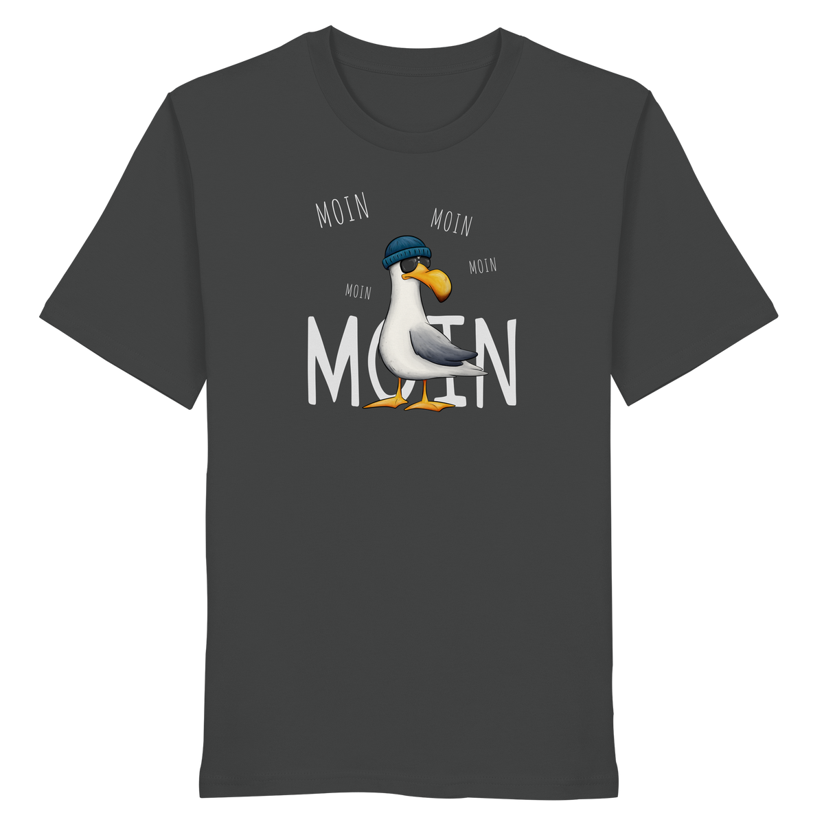Moin Moin Lässige Hipster Möwe  - Organic Shirt