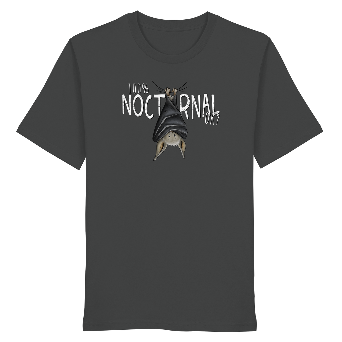 100% nachtaktive Fledermaus - Organic Shirt