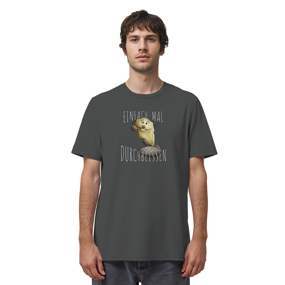 Einfach mal Durchbeissen Biber - Organic Shirt