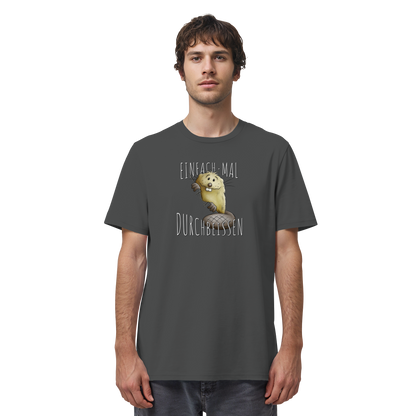 Einfach mal Durchbeissen Biber - Organic Shirt