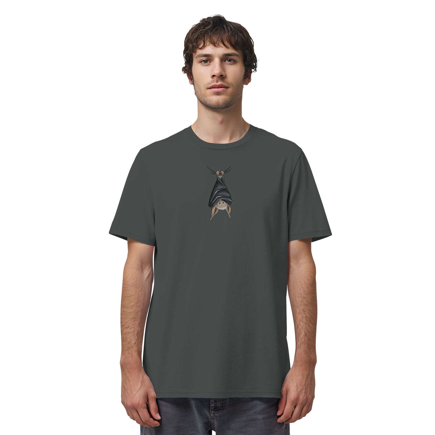 Lustig chillende Fledermaus - Organic Shirt