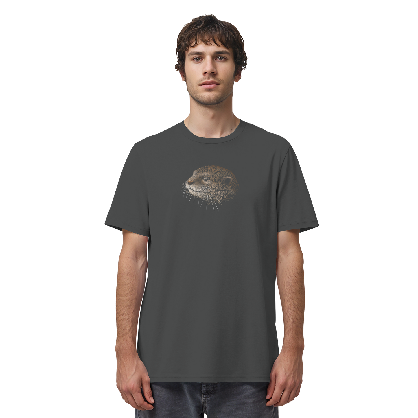 Otter Bleistift Zeichnung KritzelKunst - Organic Shirt