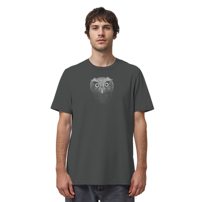 Eule Kritzelkunst Illustration - Organic Shirt