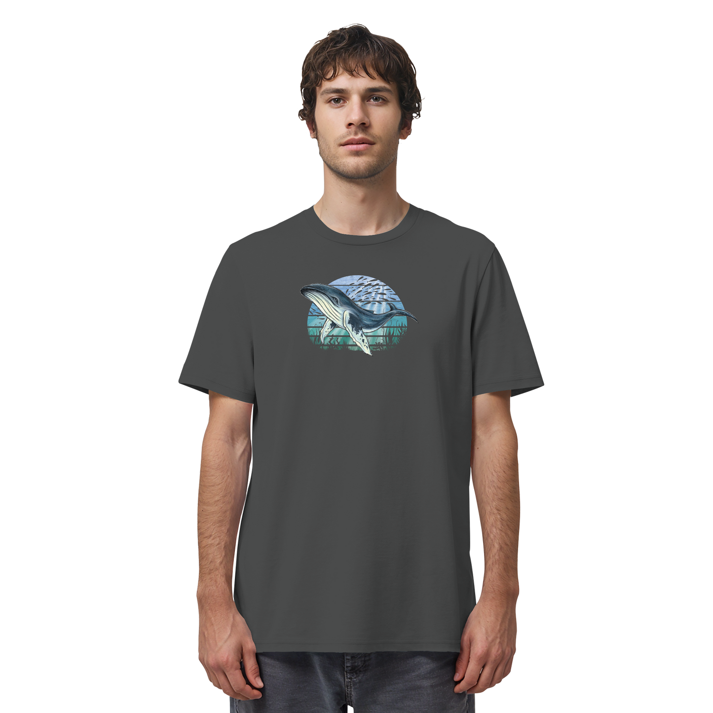 Retro Unterwasser Buckelwal - Organic Shirt