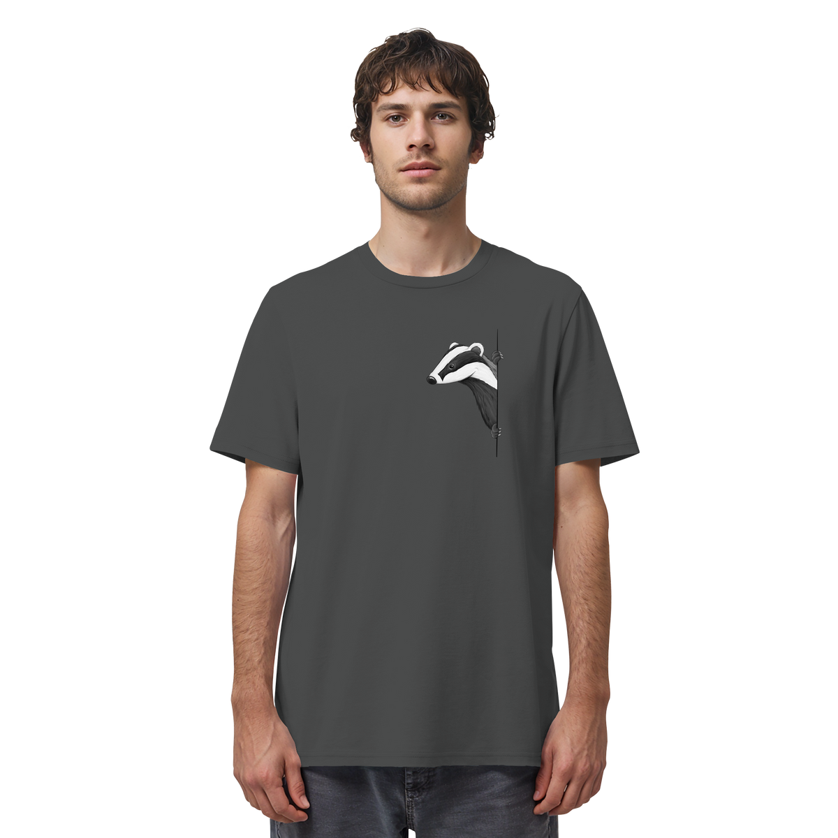 Lässiger Dachs Meister Grimbart - Organic Shirt