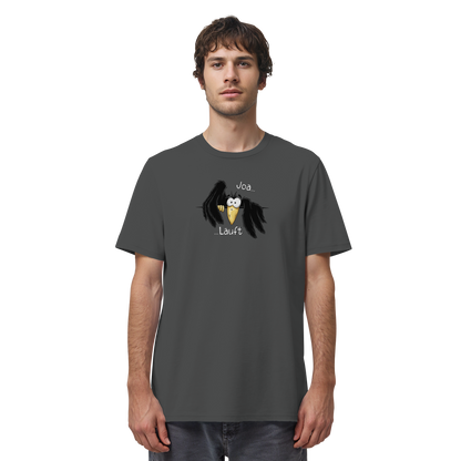 Joa Läuft Krähe gechillter Rabe - Organic Shirt