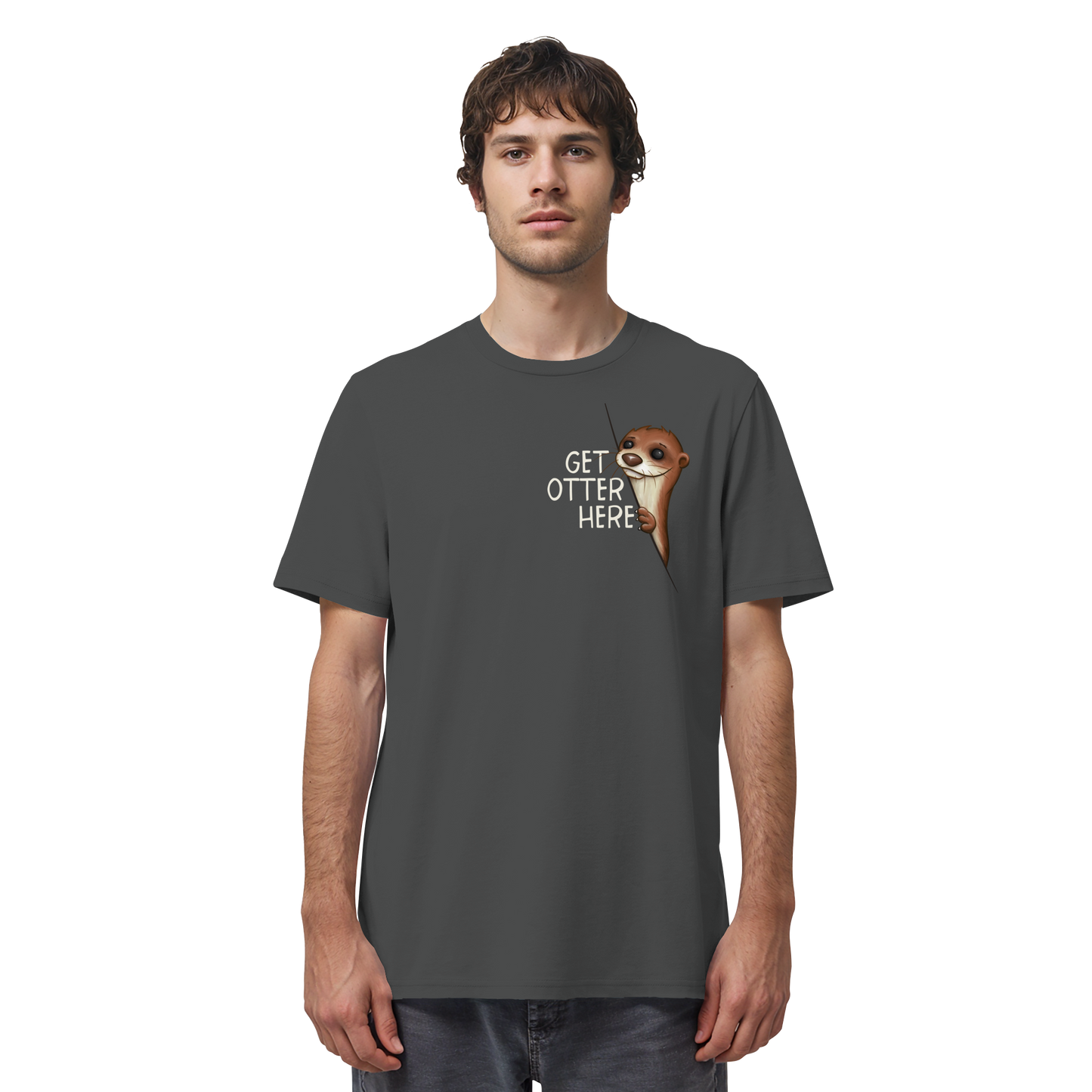 Get Otter Here | Lustiger Otter Kalauer - Organic Shirt