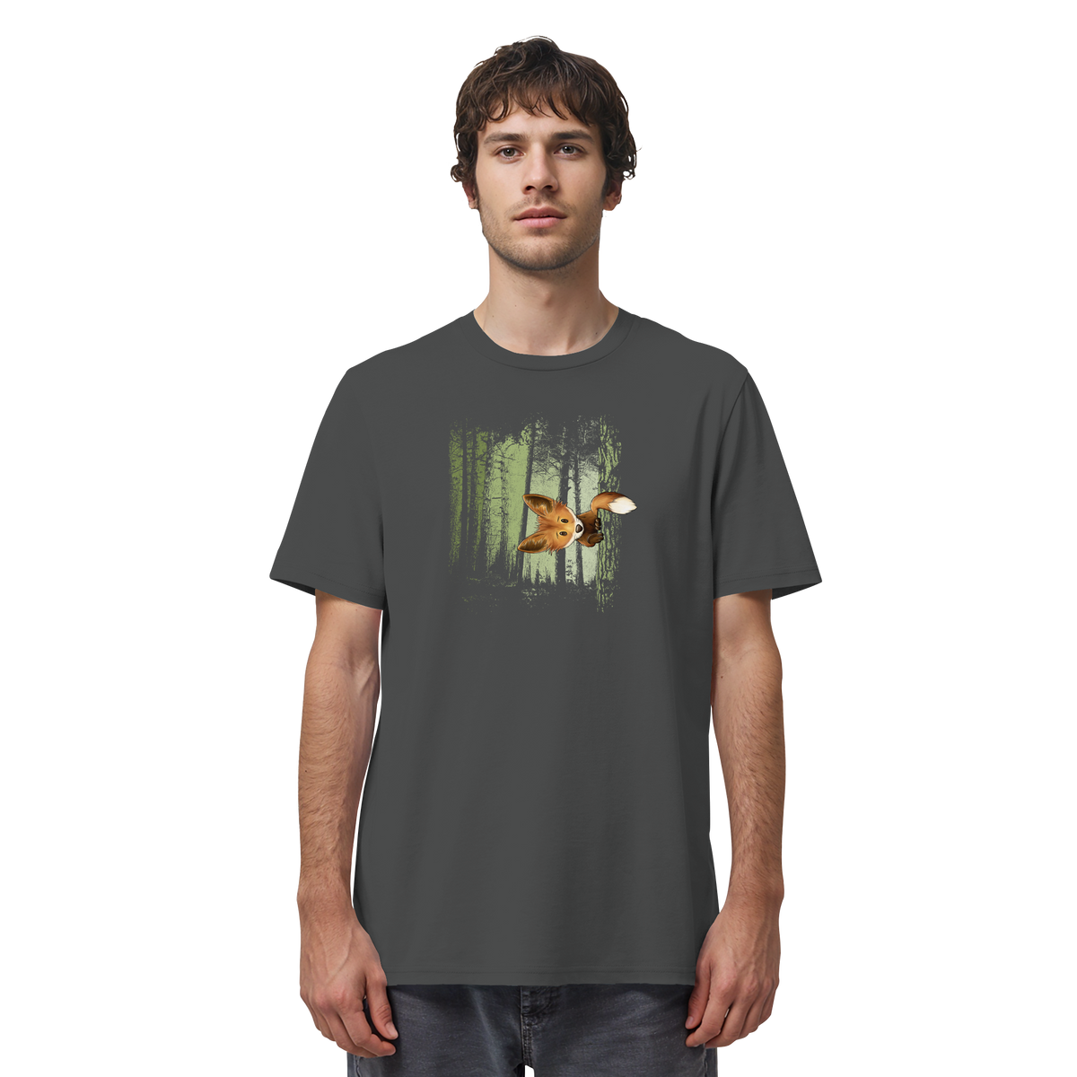 Fuchs im Zwielicht-Wald - Organic Shirt