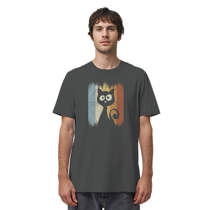 Retro Katze Silhouette - Organic Shirt