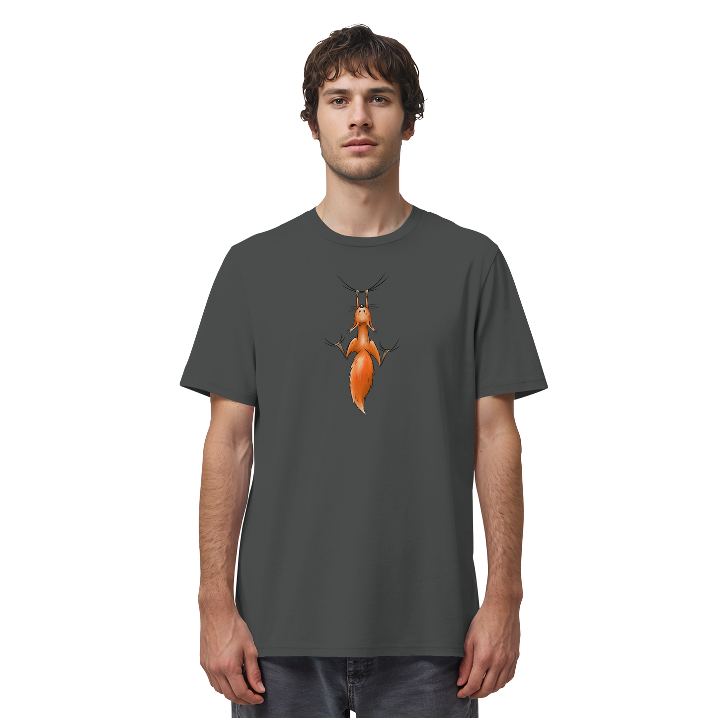 Rotes Eichhörnchen hängt ab - Organic Shirt