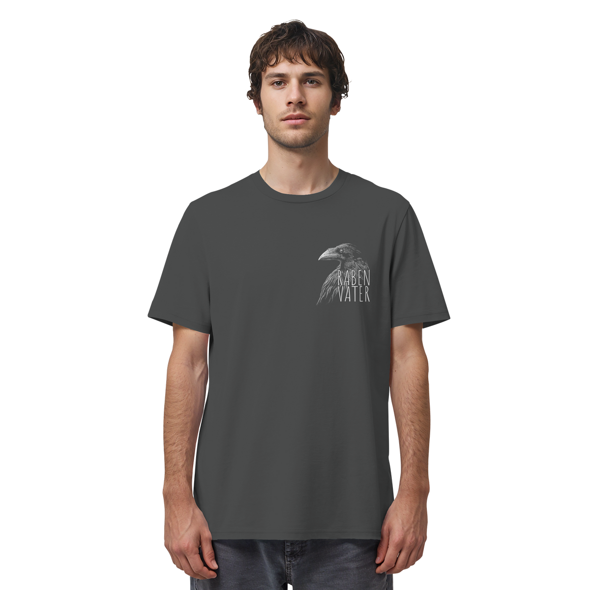 Rabenvater schwarzer Rabe Krähe - Organic Shirt