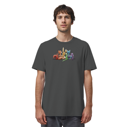 Regenbogen Tiere für Freundschaft, Toleranz und Vielfalt - Organic Shirt