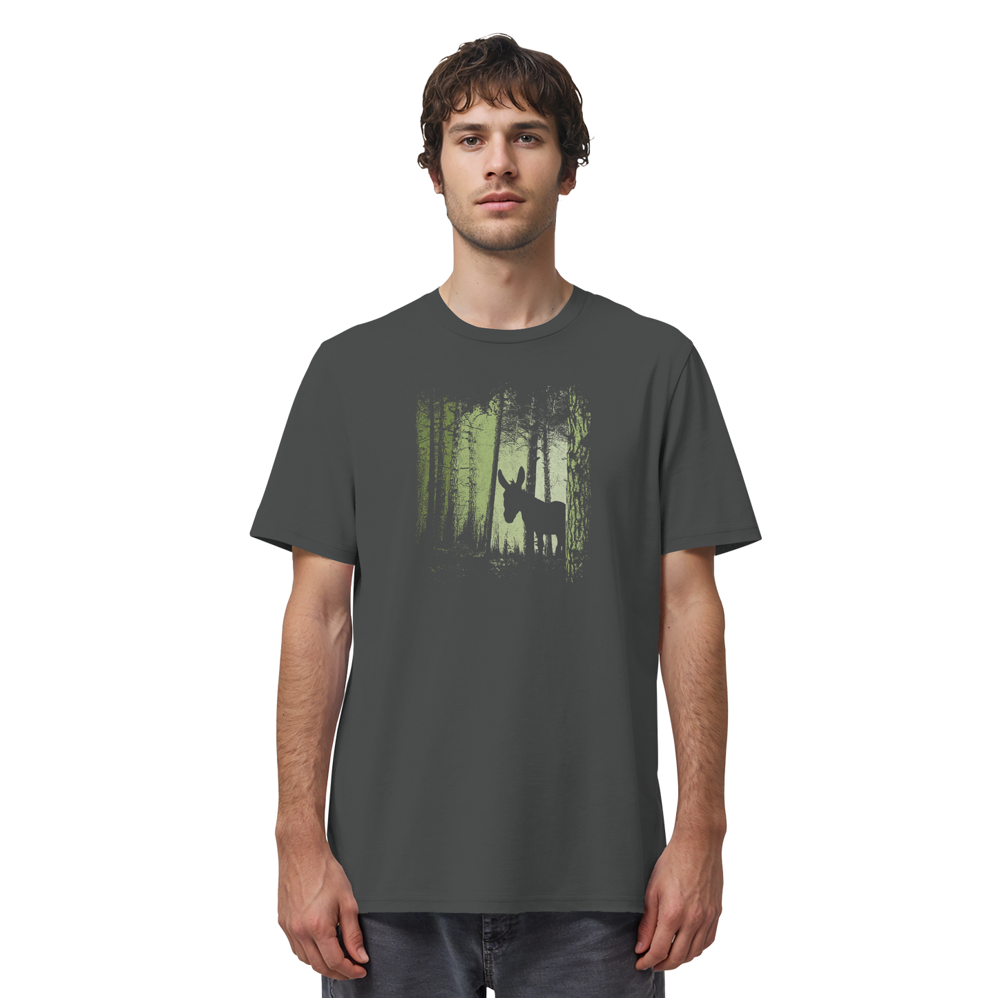 Esel im Zwielicht-Wald - Organic Shirt