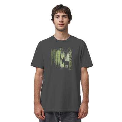 Esel im Zwielicht-Wald - Organic Shirt