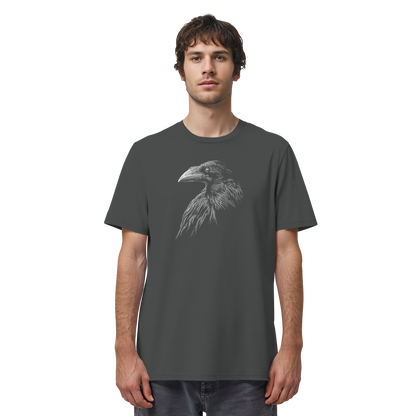 Kritzelkunst Rabe Krähe - Organic Shirt