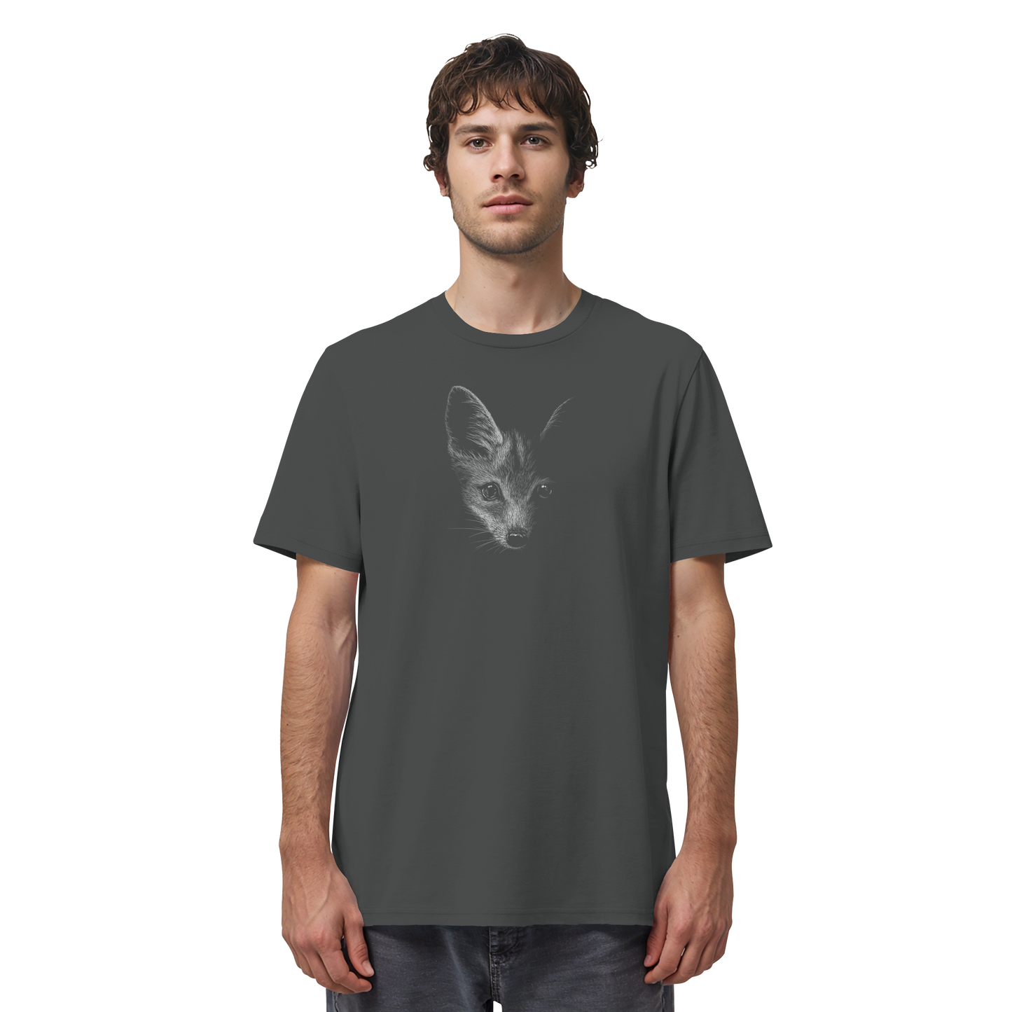Fuchs Kritzelkunst Illustration - Organic Shirt