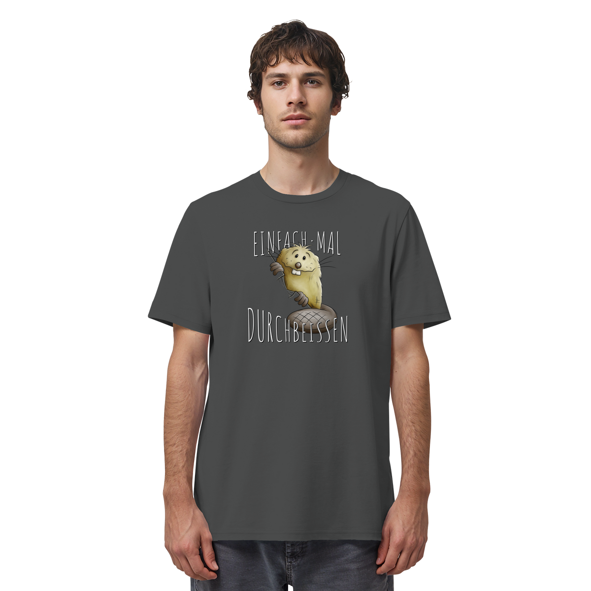 Einfach mal Durchbeissen Biber - Organic Shirt