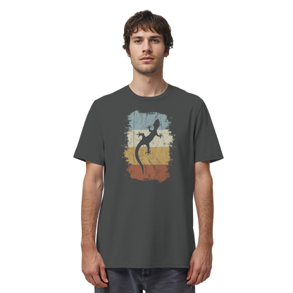 Retro Gecko Salamander Silhouette - Organic Shirt