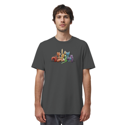 Regenbogen Tiere für Freundschaft, Toleranz und Vielfalt - Organic Shirt
